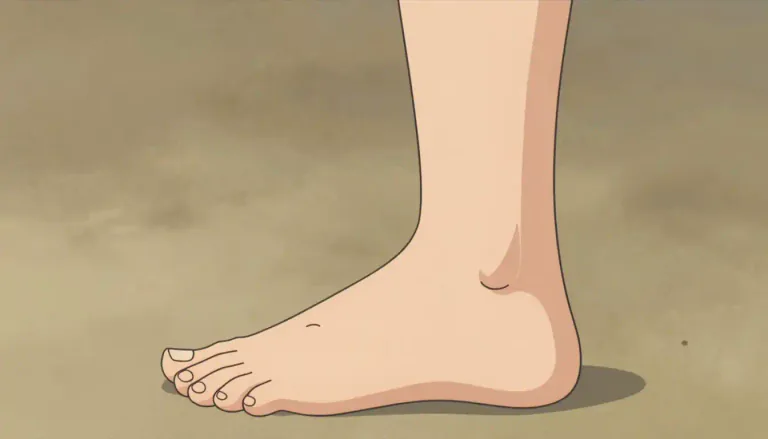 Visual representation of "ankle" - It is the part of the body where your foot and your leg meet.