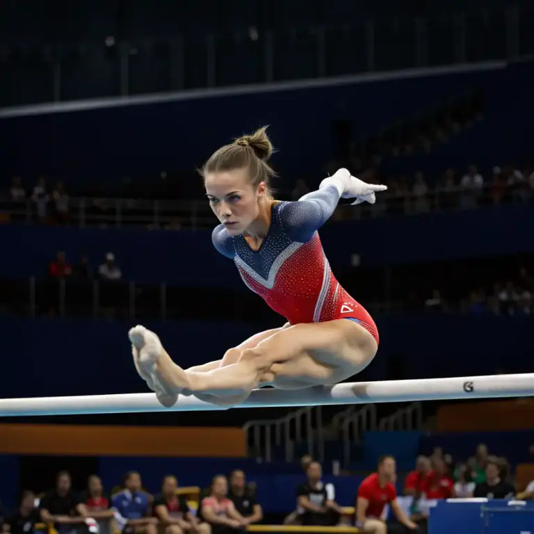Visual representation of "kip" - A gymnastic exercise performed on the parallel bars or rings