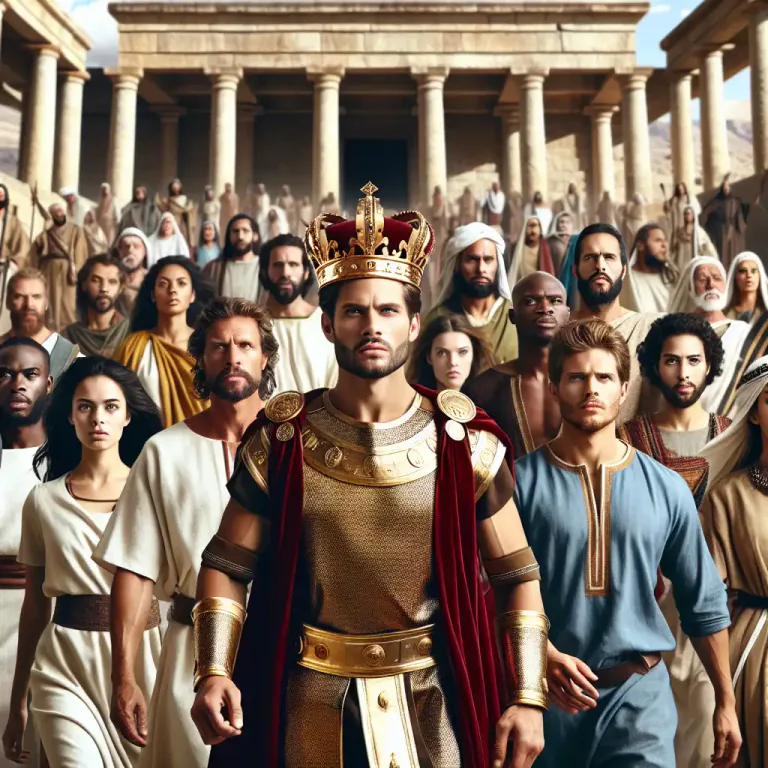 Visual representation of "jeroboam" - The first northern king of Israel in the Bible.