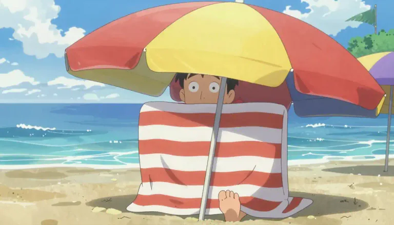 Visual representation of "in the buff" - Without any clothes on, naked