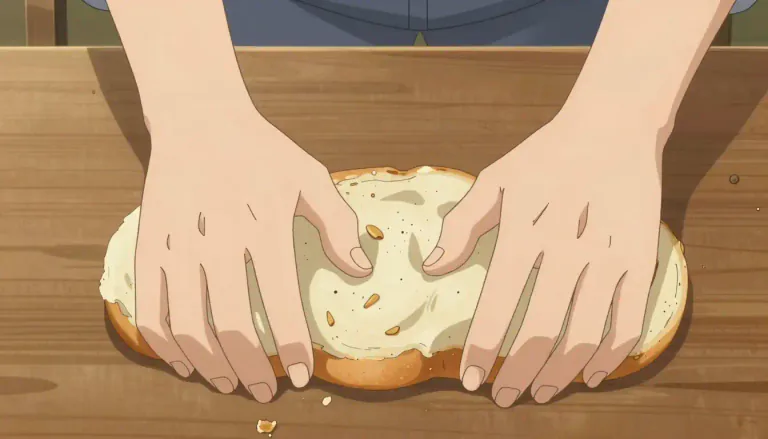 Visual representation of "smoosh" - To squash or compress something by applying pressure.