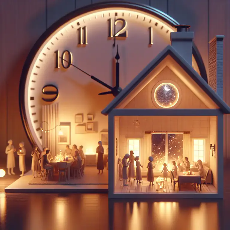 Visual representation of "lateness" - The end of a day or the end of a period of time.