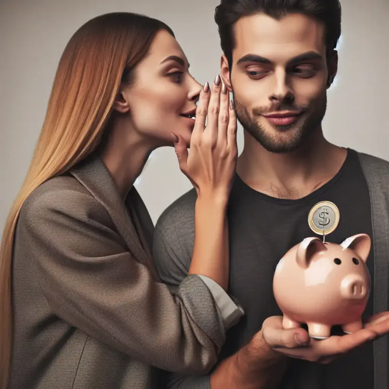 Visual representation of "con" - To trick someone into giving you something