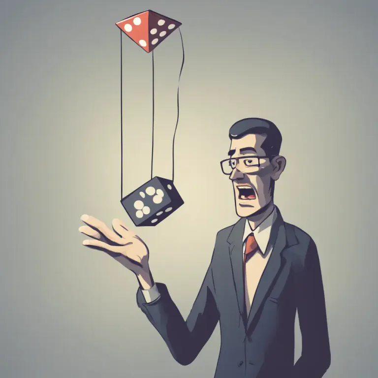 Visual representation of "no dice" - It means refusal or denial of a request or proposal.