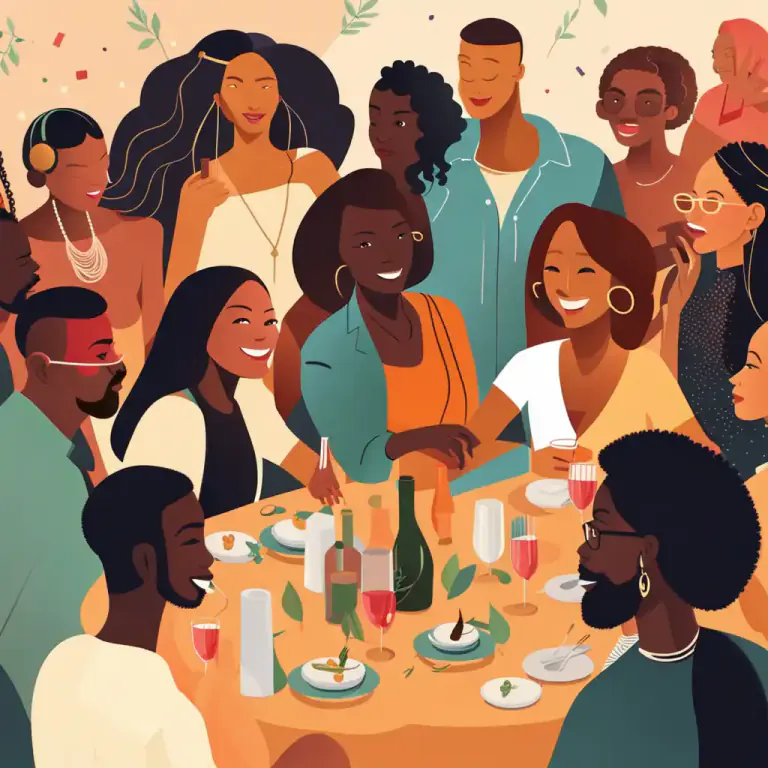 Visual representation of "mix" - To socialize or associate with other people.