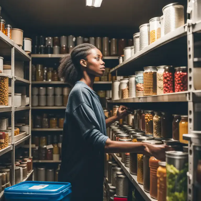 Visual representation of "store up" - To gather and keep a large amount of something for future use