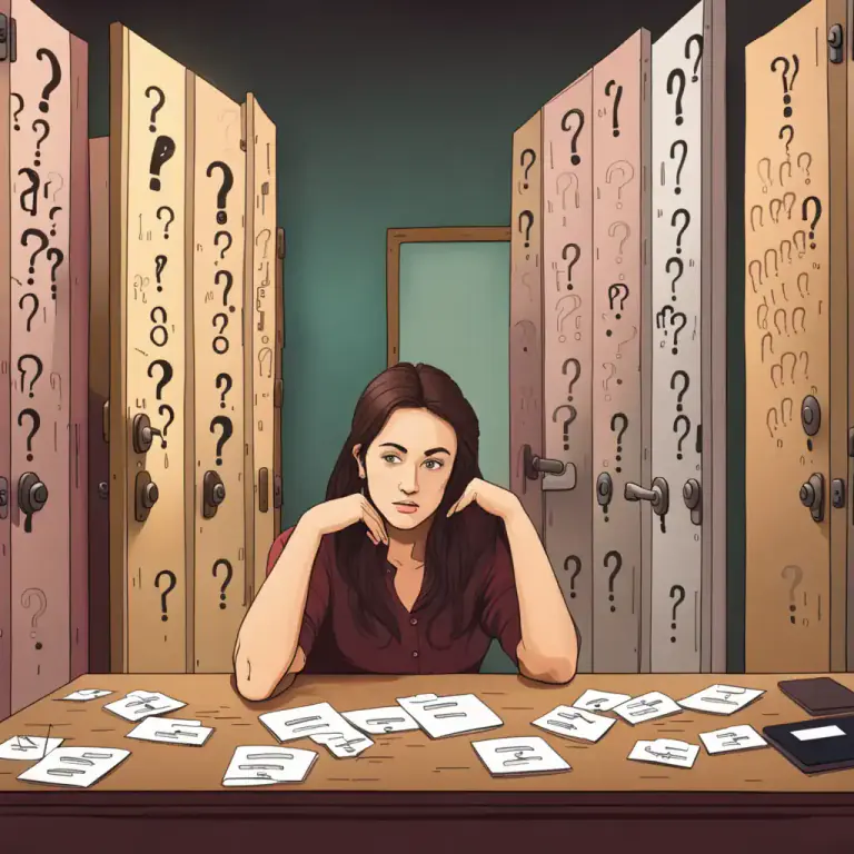 Visual representation of "maybe" - An uncertain possibility or probability