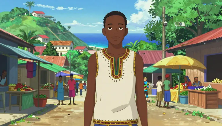 Visual representation of "haitian" - Something related to Haiti or its people.