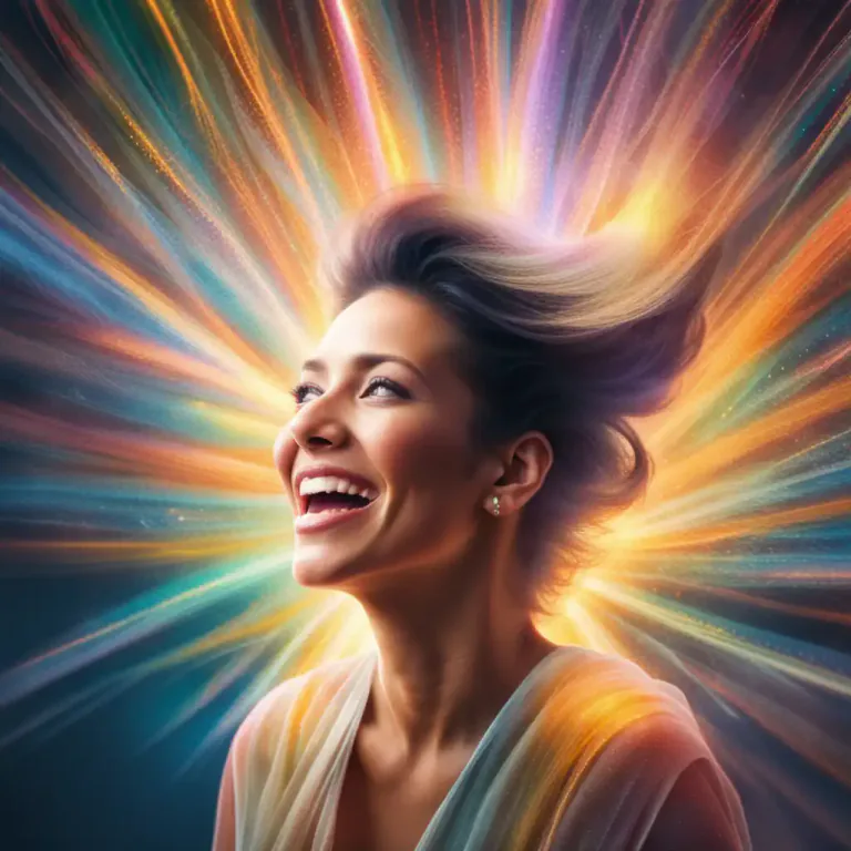 Visual representation of "euphoria" - A feeling of intense excitement and happiness.