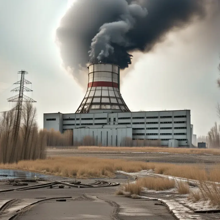 Visual representation of "meltdown" - The melting of a nuclear reactor core, which can cause a nuclear disaster.