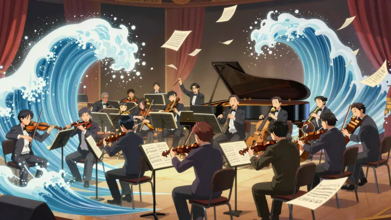 Visual representation of "fortissimo" - In a very loud or powerful manner