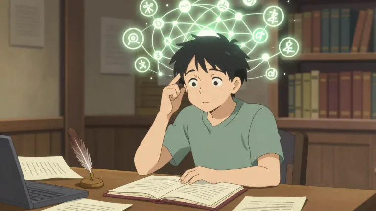 Visual representation of "intellectual" - A person who uses their mind to learn and understand things, especially complicated ideas.