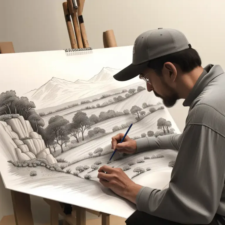 Visual representation of "sketchy" - Drawn or painted very quickly and lacking details