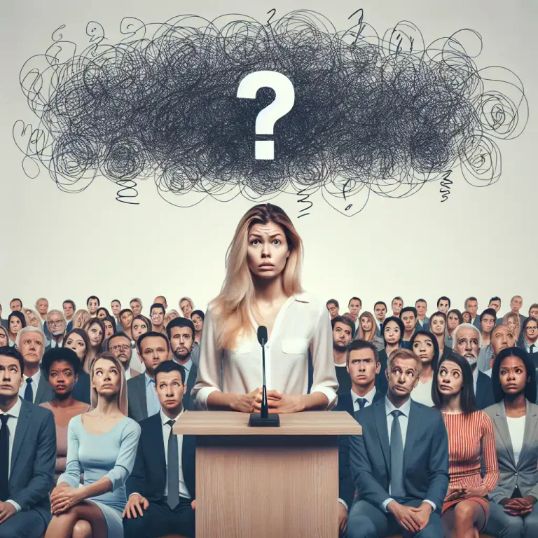 Visual representation of "fluster" - A state of being nervous and confused.