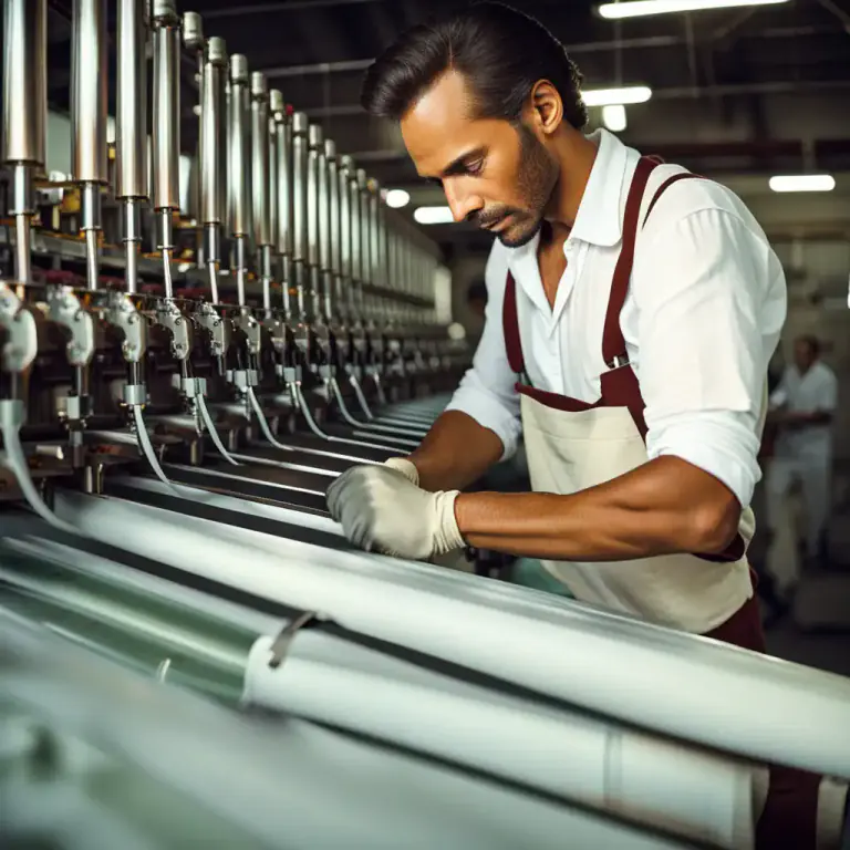Visual representation of "jenny" - A machine for making jersey.