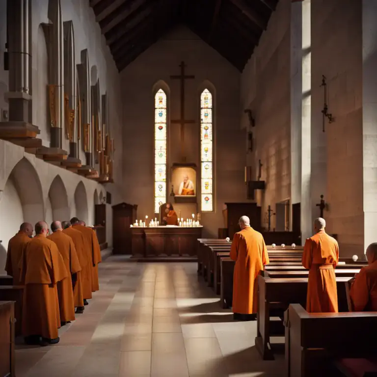Visual representation of "vespers" - The sixth of the seven canonical hours in the Western Christian Church.