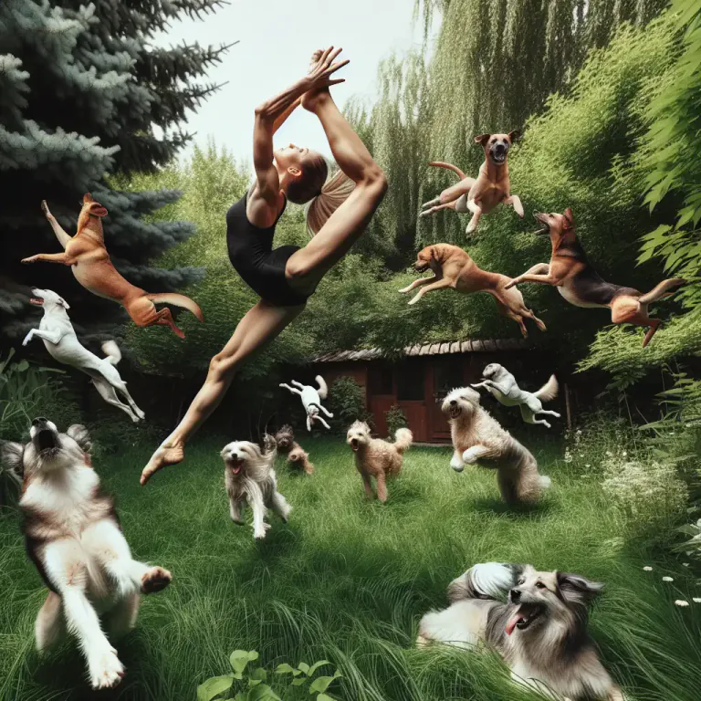 Visual representation of "somersault" - To do an acrobatic movement where your body turns over with your feet above your head.