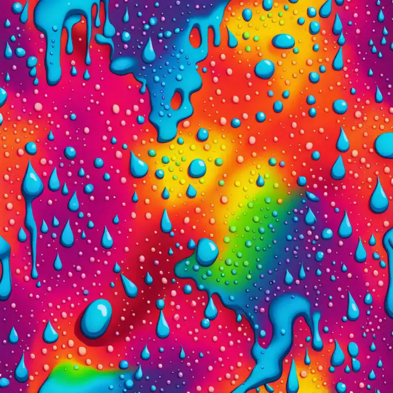 Visual representation of "fast" - having bright colors that do not fade