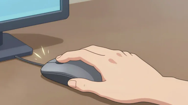 Visual representation of "click" - To press a button on a mouse or keyboard