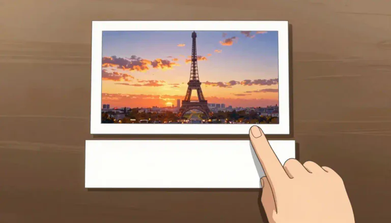 Visual representation of "caption" - A title or brief explanation under a picture or an image.