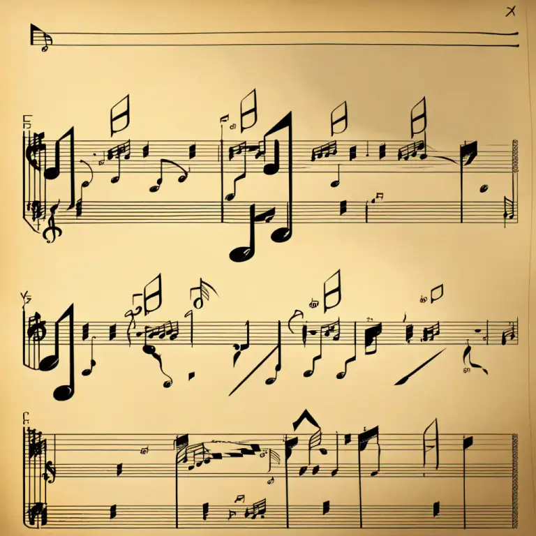 Visual representation of "transposition" - In music, changing the key of a piece