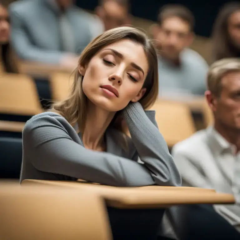 Visual representation of "switch off" - To stop paying attention or stop thinking about something, often because you are not interested