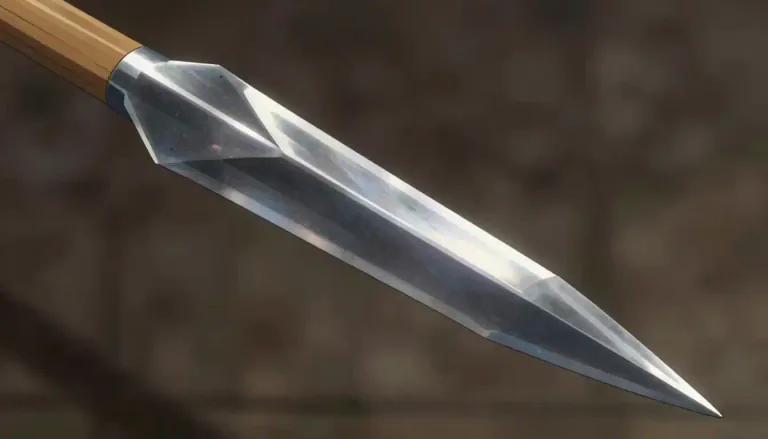 Visual representation of "spearhead" - The sharp part of a spear.