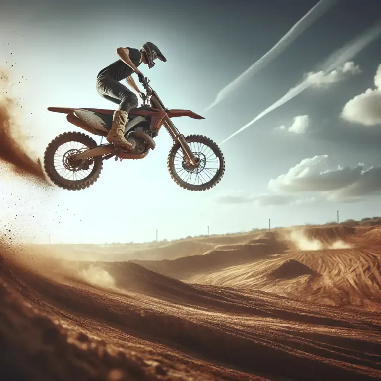 Visual representation of "pullback" - A term used in motocross for when a rider changes body position on the bike during a jump in order to change trajectory