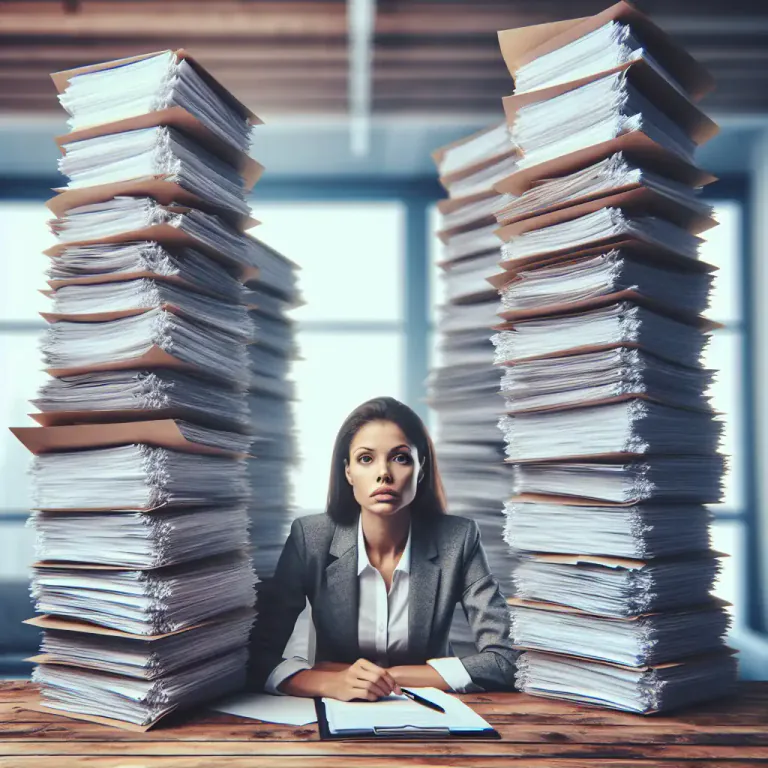 Visual representation of "knee-deep" - If you are knee-deep in something, you are deeply involved in it, often with a large amount to deal with.