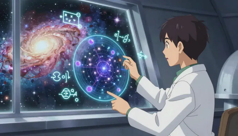 Visual representation of "cosmologist" - A scientist who studies the universe and everything in it, including its origins and properties.