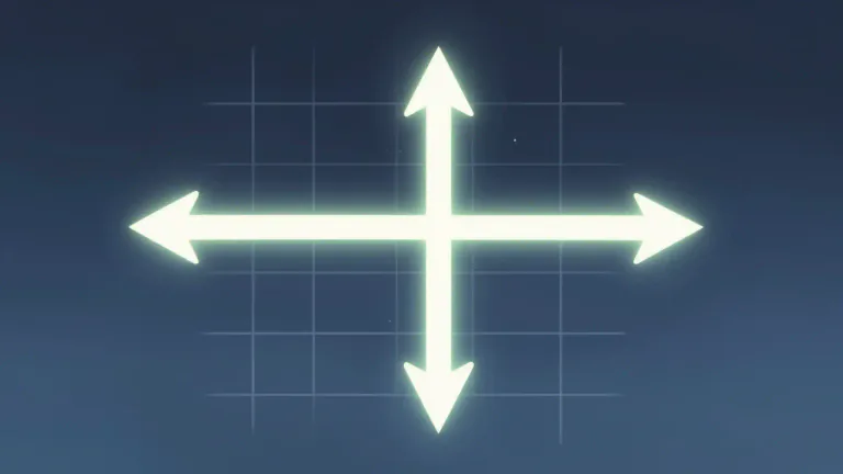 Visual representation of "orthogonality" - In mathematics, orthogonality refers to the state of being perpendicular to each other, meaning two lines or vectors meet at right angles, ensuring independence and no interaction.