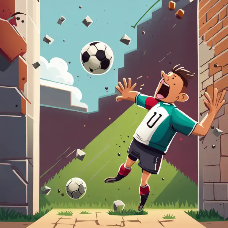 Visual representation of "on the rebound" - Bouncing back after hitting something.