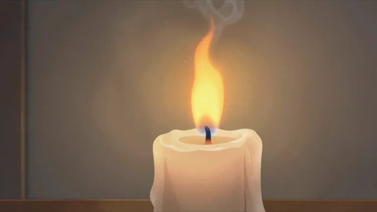 Visual representation of "flicker" - To shine with an unsteady or weak light, or only for a short time.