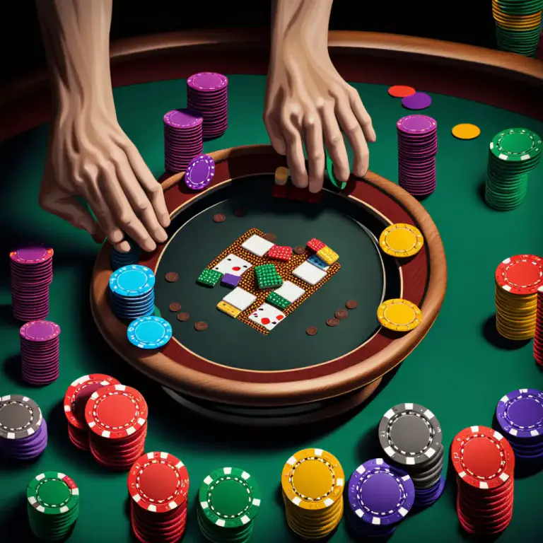 Visual representation of "chip" - A small counter used in poker and other games to represent money