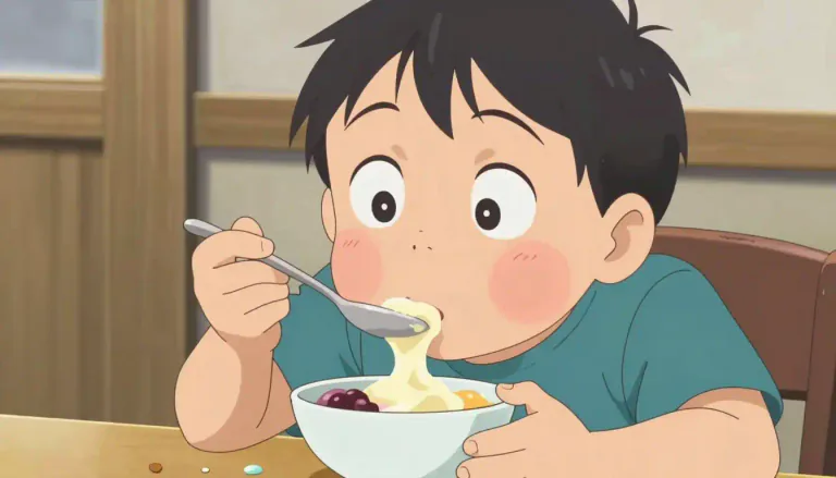 Visual representation of "slurp" - To consume something in a greedy or excessive manner.