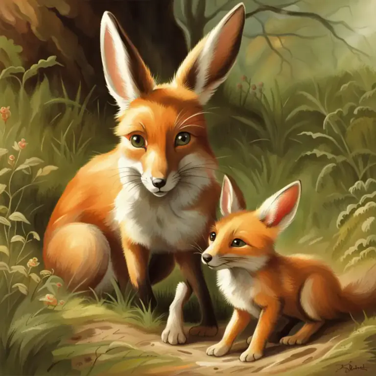 Visual representation of "kit" - A young animal, especially a young rabbit or fox
