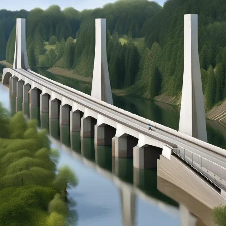 Visual representation of "pier" - The support for a structure such as an arch or bridge.