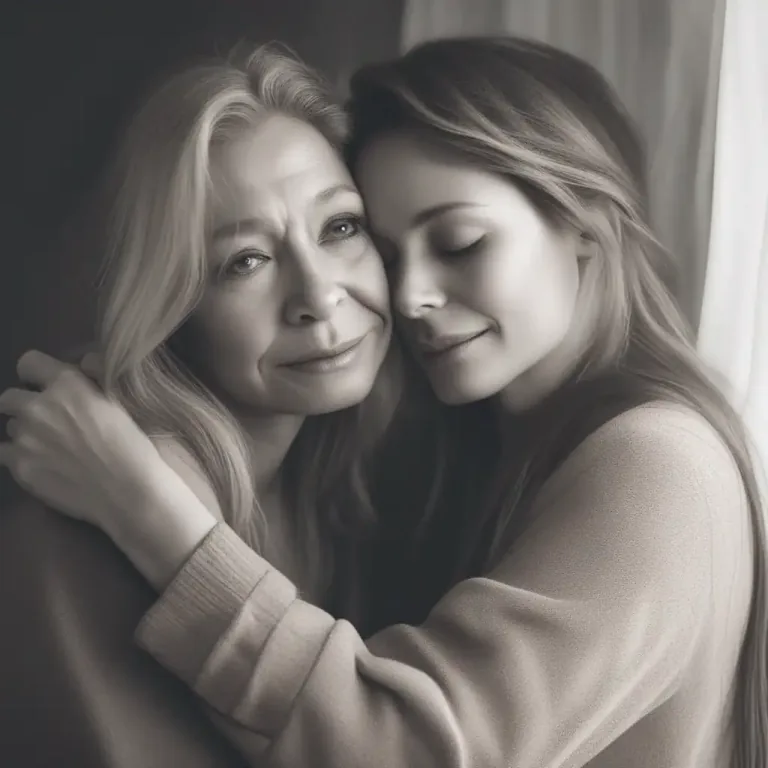 Visual representation of "mom" - A person who behaves in a way that a mother would
