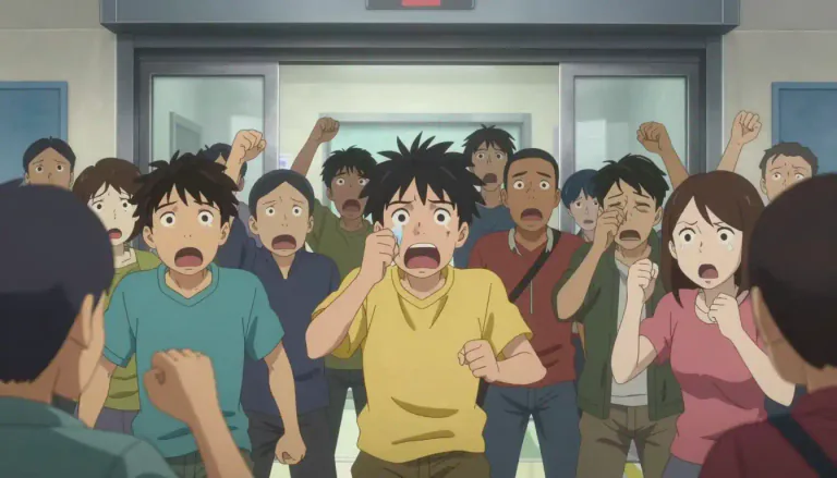Visual representation of "outrage" - A strong feeling of shock and anger