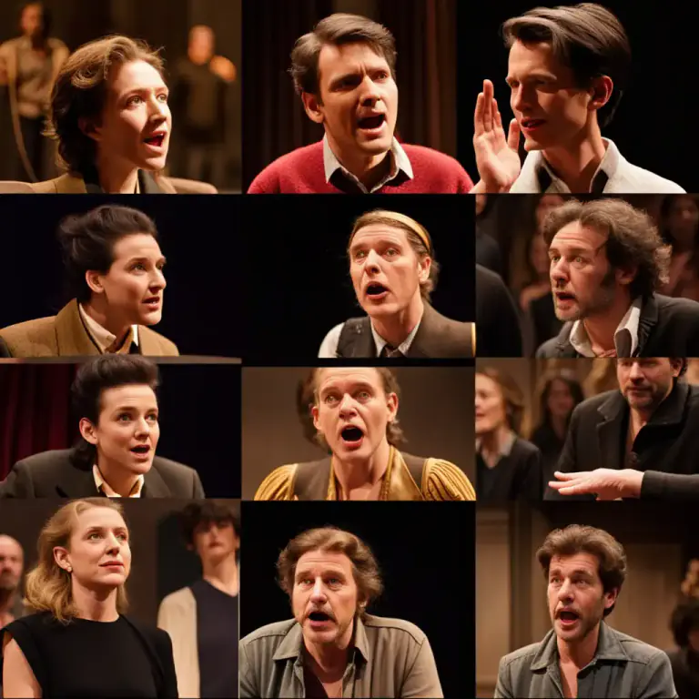 Visual representation of "aside" - A remark or passage by a character in a play that is intended to be heard by the audience but unheard by the other characters in the play