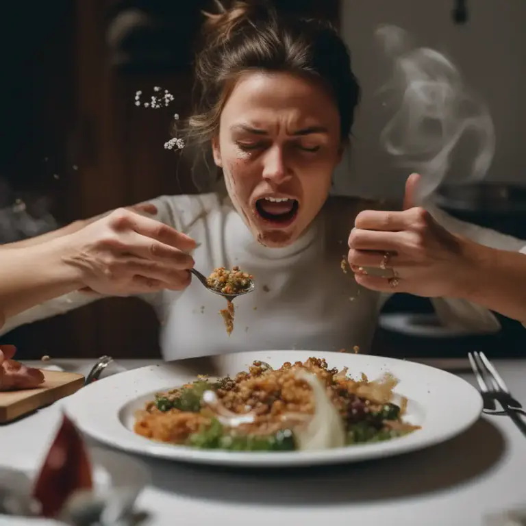 Visual representation of "be a bit strong" - Having a more potent, concentrated, or intense taste or smell than expected or desired