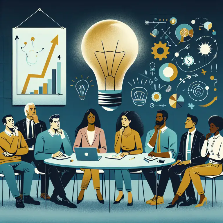 Visual representation of "brainstorming" - To spend time generating many ideas