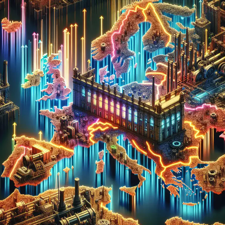 Visual representation of "centralization" - The act of bringing all the operations of a company under one central unit or location.