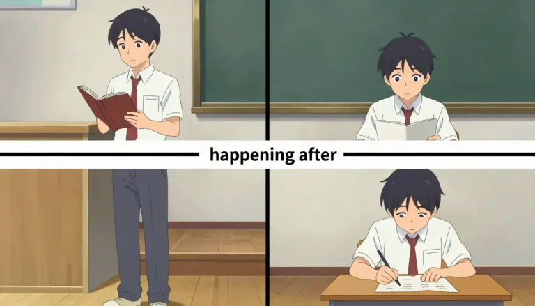 Visual representation of "subsequent" - Happening after something else