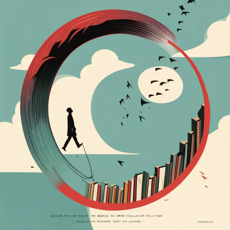 Visual representation of "arc" - The progression or developing of events, a storyline in literature or drama