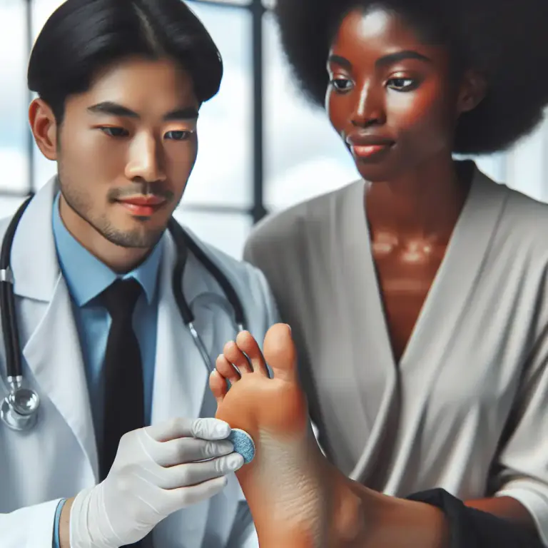 Visual representation of "corn" - A small hard area of skin on the foot that has been caused by pressure or rubbing.