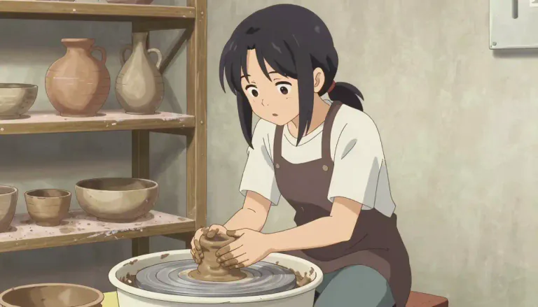 Visual representation of "pottery" - The art or activity of making objects out of clay