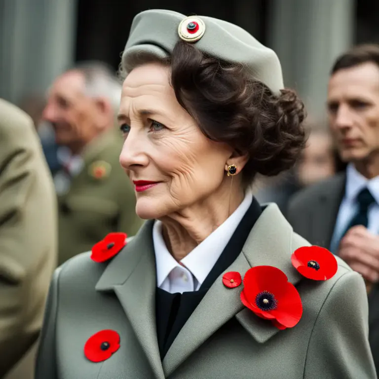 Visual representation of "poppy" - A symbol used to remember people who have died in wars