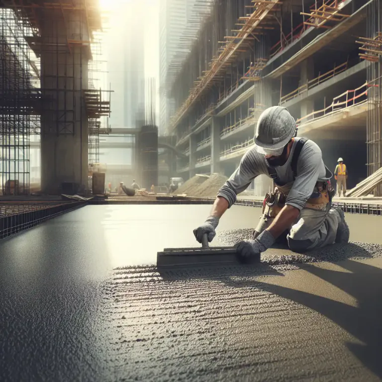 Visual representation of "screed" - A tool to smooth and level wet concrete.