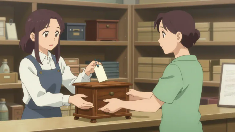 Visual representation of "consign" - To give or transfer something to someone for them to take care of.